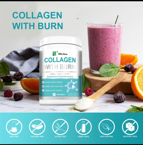 Comprehensive Collagen Blend: Features Collagen Type I, II, III, V & X.